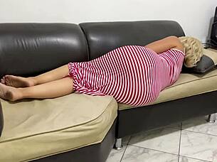 madrastra, your huge ass in that tight dress makes me fuck you now!