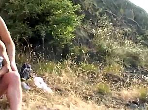 Lonely Brunette Milf's Desperate Woods Fuck With Horny Strangers