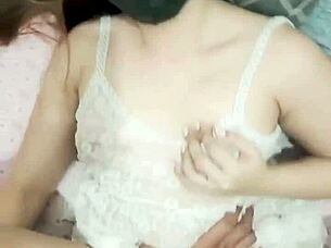 Fucking my wife's tight pussy till creampie!