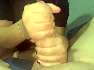 Stepmom Guides Stepson's Masturbation to Huge Facial Cumshot