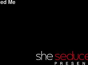 Wet Brunette Lesbians Lick and Strapon in Lingerie Frenzy