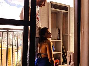 my boss lady calls me over to fix her cabinet at home and i end up balls deep in her needy slutty ass creampie finish with vagninho and agatha mama