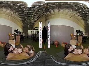 NAUGHTY AMERICA SEXY BABES KYLER QUINN PAIGE OWENS TAG TEAM GYM STUD