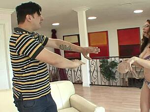 kiki daire cums hard as he pokes her shaved pussy