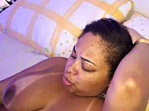 Muscular Bbw Swallows Cum After Deepthroat Tease