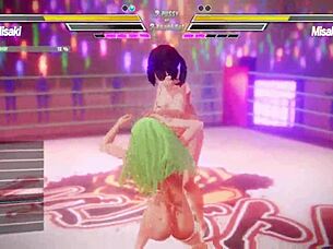 lesbians fingering pussies to squirting orgasms in heated battle!