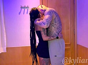 Tattooed Hottie Eats Pierced Pussy Hard