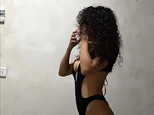 Colombian Student Flashes Pussy Before Professor Fucks