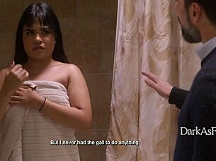 Petite Filipina Bent Over Anal Blackmailed by Butler