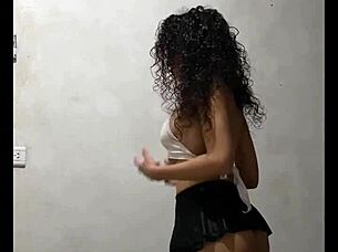 Colombian Student Flashes Pussy Before Professor Fucks