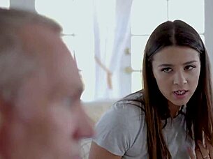 19yo teen sucks n rides huge cock 😍 wild petite action! 🔥