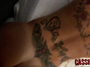 Two guys wake me for rough fucking and creampie overload