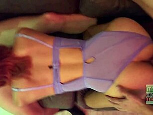 hotwife cuckold trio: hubby cums six times watching