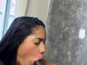 Loving watching her suck huge cock amateur couple nysdel