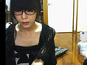 japanese shemale strokes her cock solo 🔥🍆