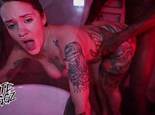 Bubble booty latina Santana Red dicked down hard shower pounding