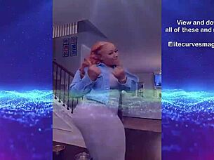 hella massive ass shakes in tight dress