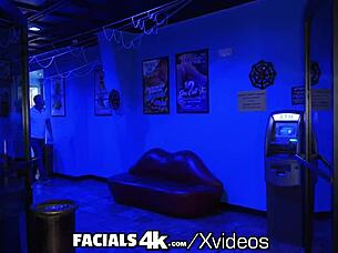 Lucky friends give Marie double facial thanks thanksgiving night club