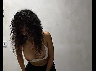 Colombian Student Flashes Pussy Before Professor Fucks