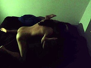 petite latina brunette surprises uncle with midnight bed fuck and ass slaps