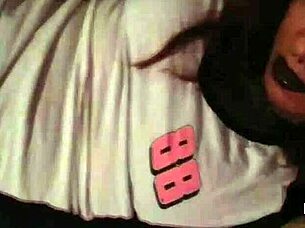 goth shemale strokes cock wildly in solo maledom masturbation session