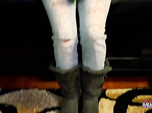 PETITE BRUNETTE COED SABRINA'S WET PUSSY POUNDED HARD THEN MOUTH JIZZED FULL!