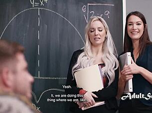 Colleagues CATCH wanking to boardroom BOOBIES Katrina Colt Kenzie Taylor