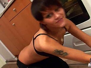 my panties teasingly peek from tight new jeans