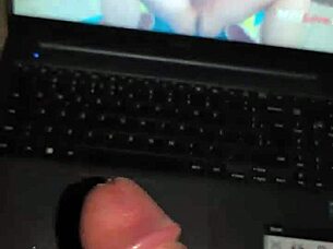 housewife lets trainer pound her birthday cake while masturbating hard!