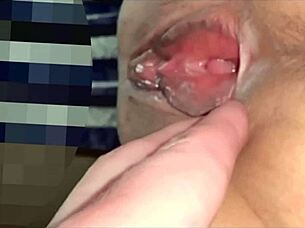 pink pussy glistens 193 days post-virginity loss!