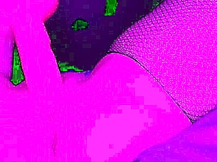 Stockinged Milf Soaks Pussy with Pink Dildo Orgasms