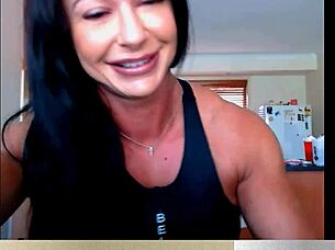 fbb flexes ripped muscular calves and legs