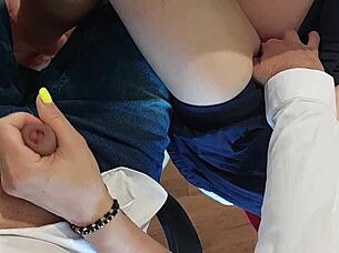 wanna see my classmate's pussy fingered to huge cumshot?