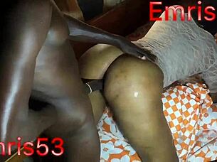 Fat Ebony Ass Riding BBC Makes Him Cum Insanely Hard