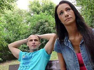 hunt4k sells girlfriend for rough cash sex!