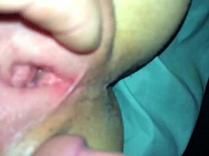 Granny milf takes anal creampie pounding