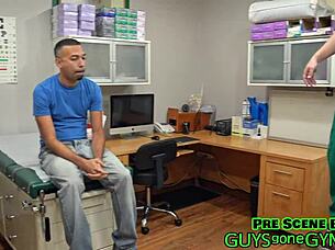 Student intern nurse humiliates patient backstage in latex gloves