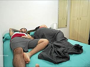 i shared the bed with her and it got steamy fast