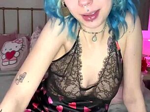 hey petite e-girl teen lovin anal dildo vibes in panties