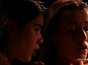 alexis crystal lady dee sauna lesbian heat!