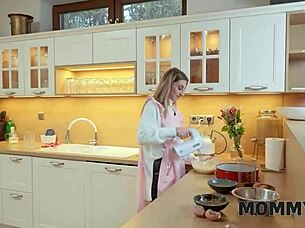 MOMMY4K: HORNY BRUNETTE MILF FUCKS YOUNG STUD RAW!