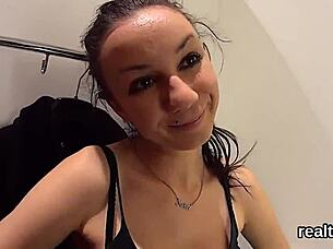 flawless czech teen teased in shop then drilled hard pov 😈🔥