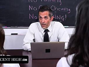 i trust you to fuck me deep in classroom uniform orgy!