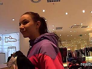 flawless czech teen teased in shop then drilled hard pov 😈🔥