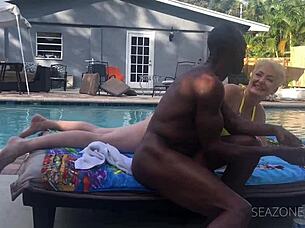 Seka Black Gangbanged Roughly by Interracial Homeboys Crew