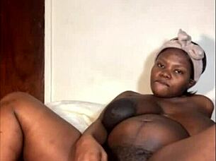 Pregnant babe pleasures herself with toys intimately