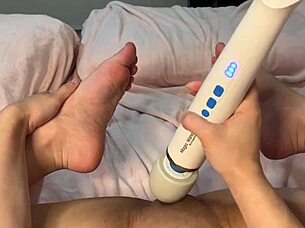 I cum hard moaning while showing off my sexy feet