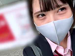 amateur busty babe in uniform fucked hard after date climaxing on big cock