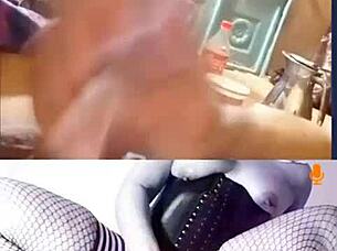 Milf puttta gets massive cum tribute on shaved pussy and ass