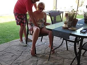 Our first date sparked hot mutual masturbation outdoors!